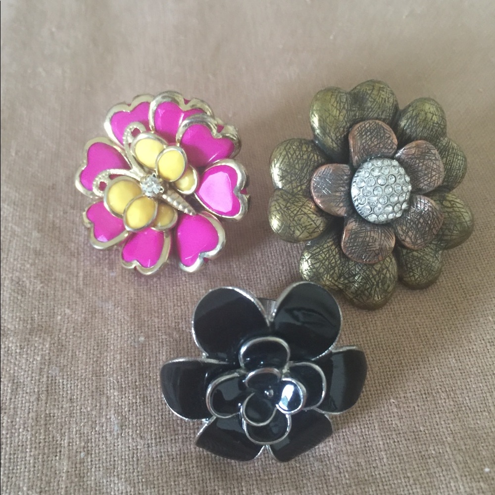 Flower Rings. Three - Picture 3 of 3